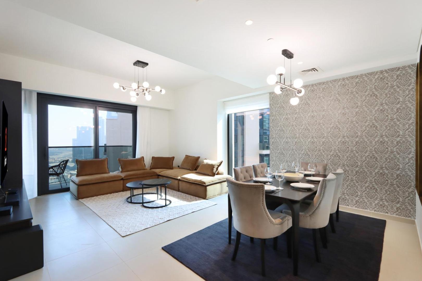 Apartment Livbnb - 3br 1 With Burj And Fountain Views Dubai