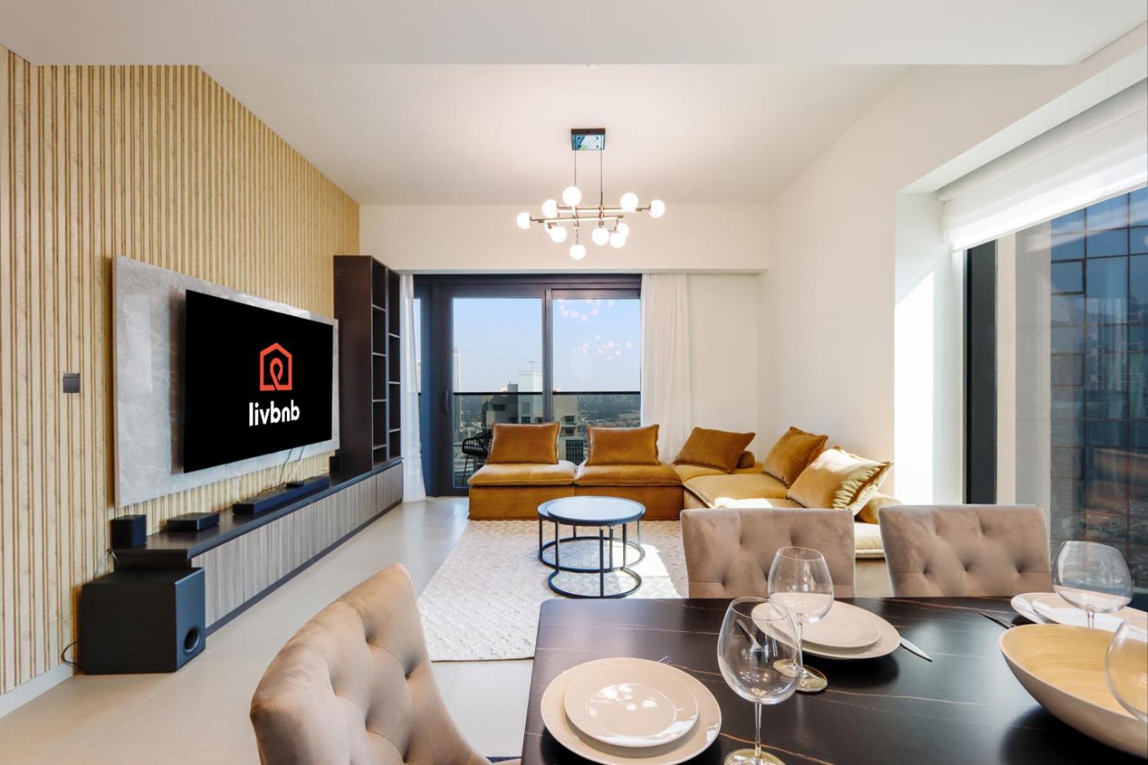 Apartment Livbnb - 3br 1 With Burj And Fountain Views Dubai