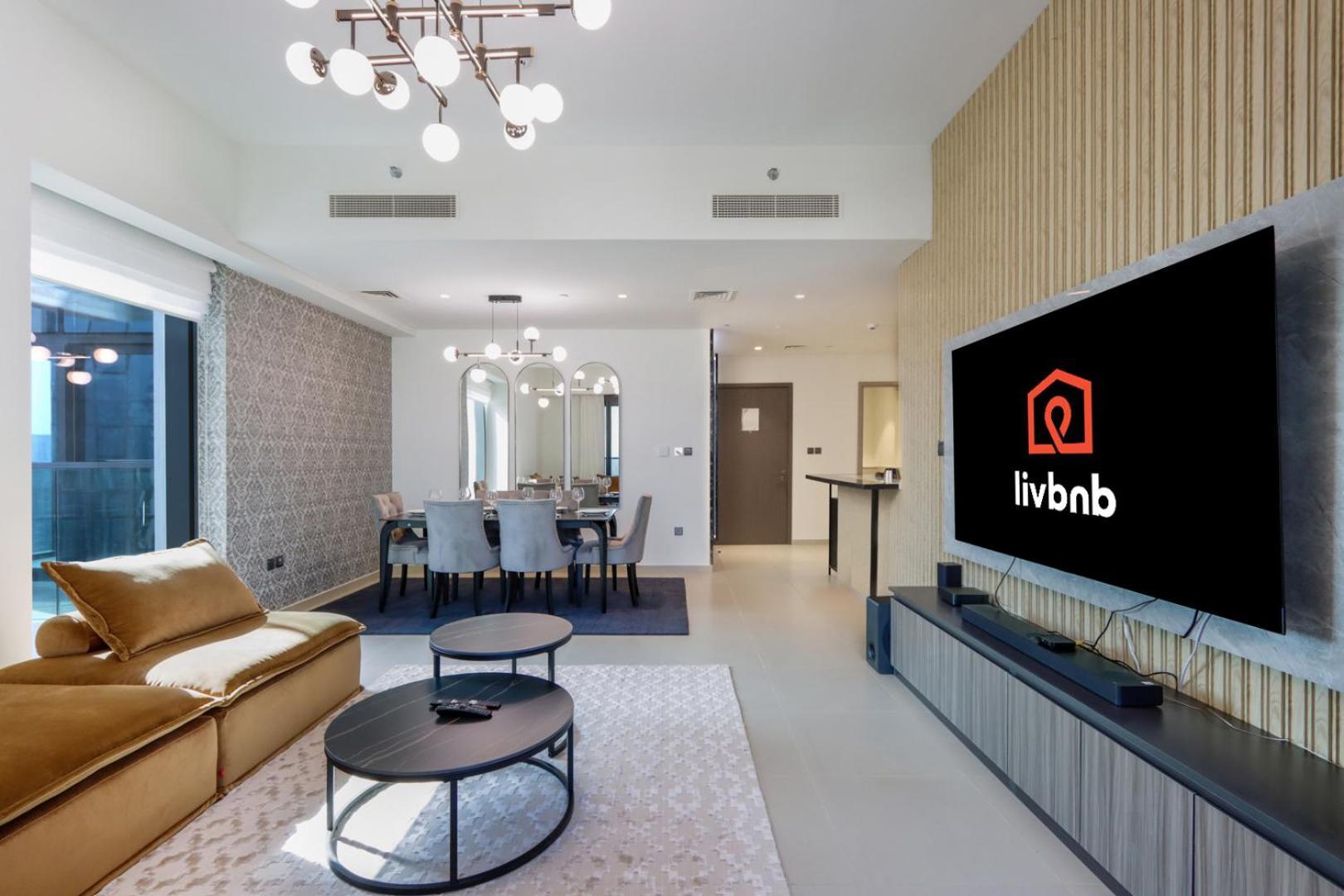 Apartment Livbnb - 3br 1 With Burj And Fountain Views *